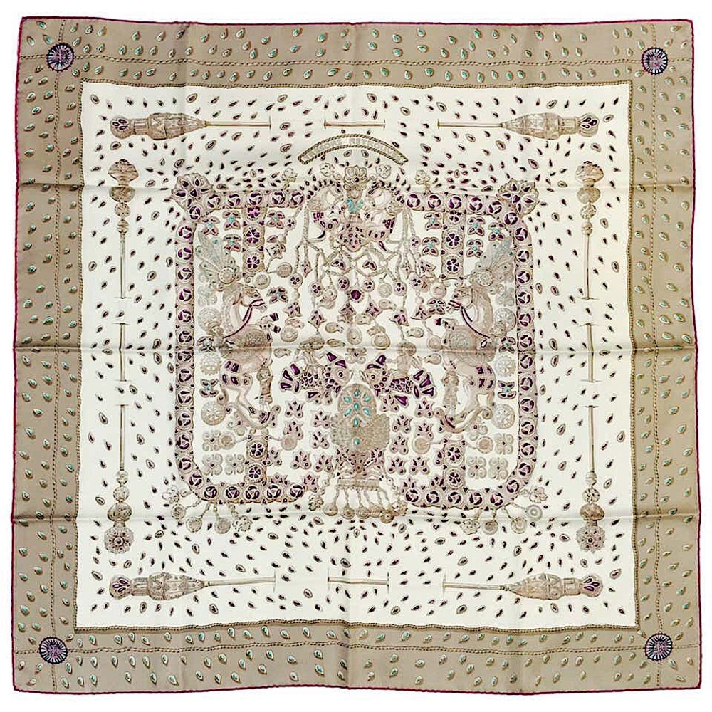 BNIB Hermes Tresors Retrouve Silk Twill Carre 90